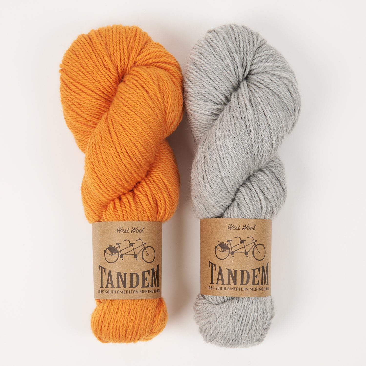 West Wool TANGERINE PEBBLE Merino wool DK Quick Kits