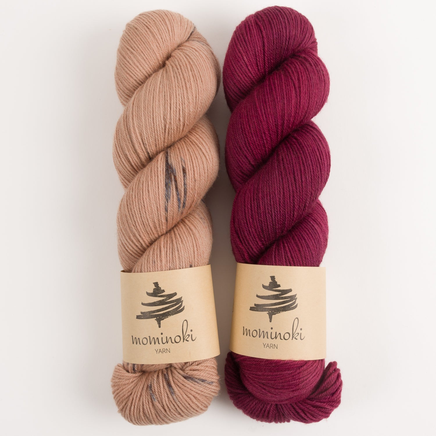 Mominoki Yarn CHERRY BLAST Merino wool Polyamide Fingering Quick Kits