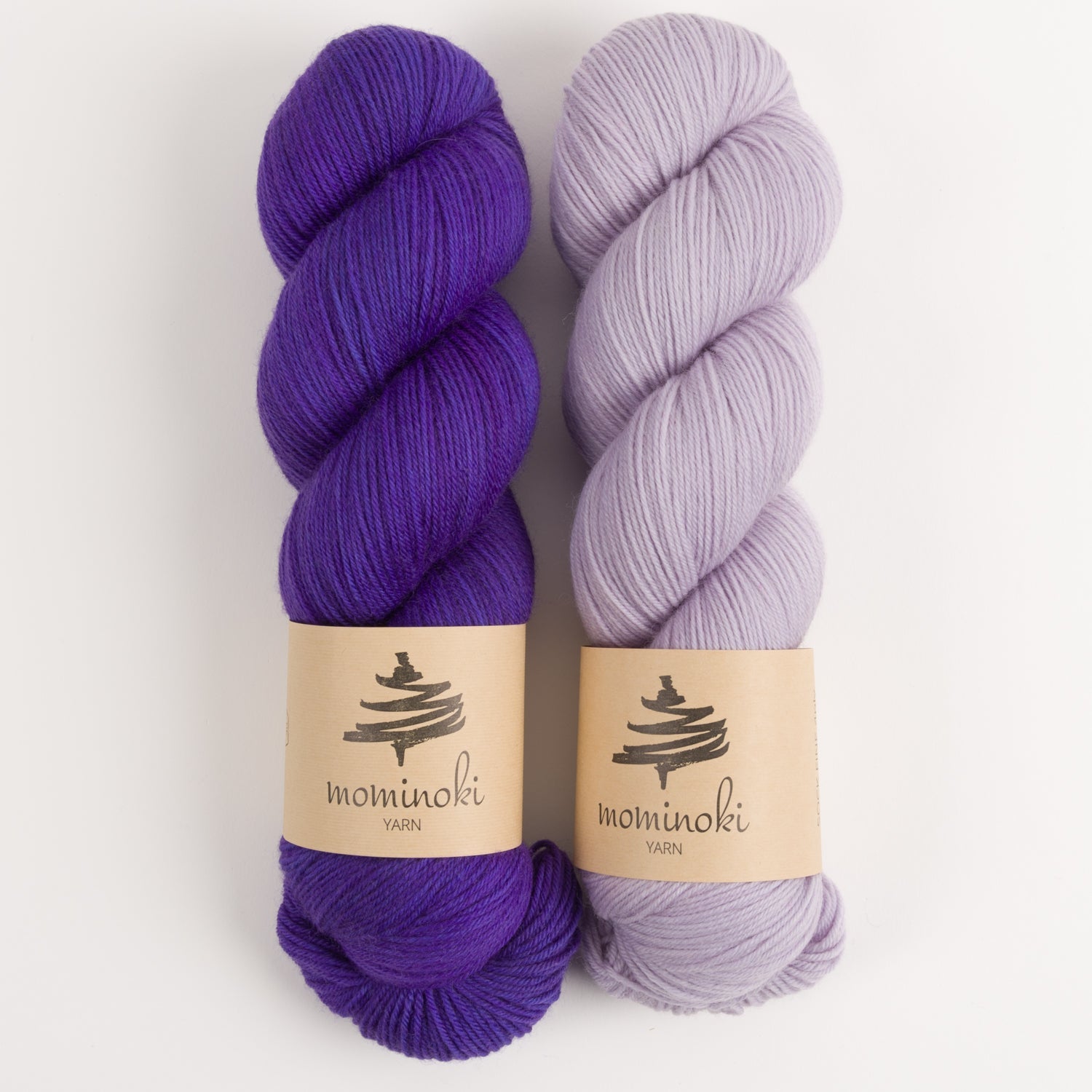Mominoki Yarn LILAC BLAST Merino wool Polyamide Fingering Quick Kits