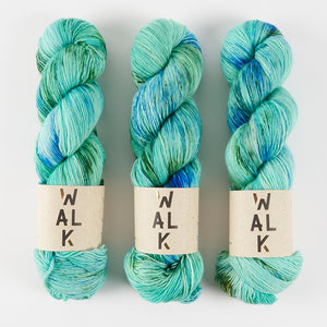 WALK Collection COTTAGE MERINO - DRIFT Merino wool Fingering turquoise Yarn