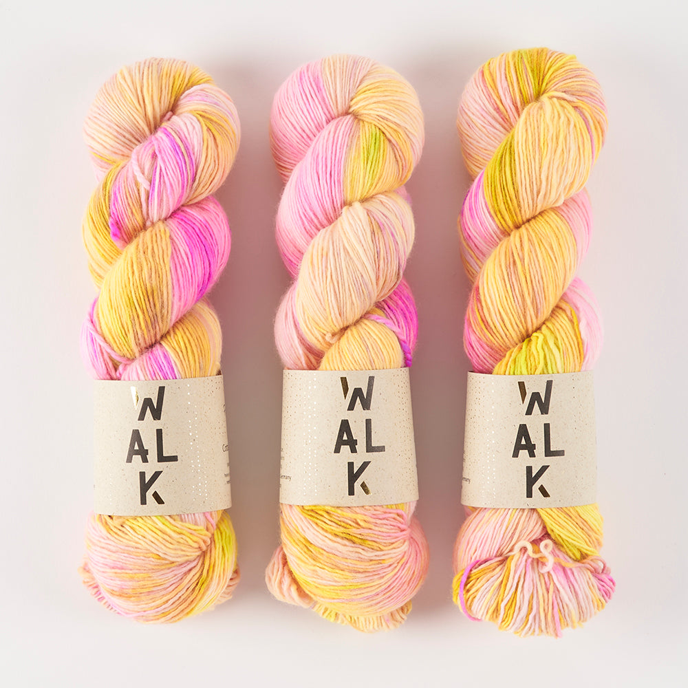 WALK Collection COTTAGE MERINO - FRANGIPANI Merino wool Fingering yellow Yarn