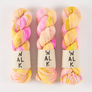 WALK Collection COTTAGE MERINO - FRANGIPANI Merino wool Fingering yellow Yarn