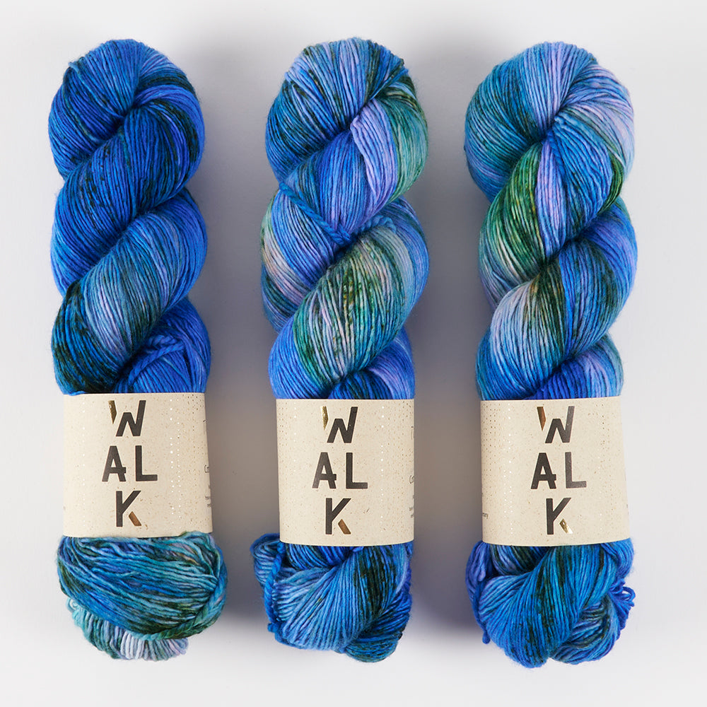 WALK Collection COTTAGE MERINO - TIDE Merino wool Fingering blue Yarn