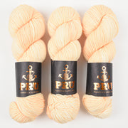 Punk Rock Unicorn SOUL DK - CREAMSICLE Merino wool Nylon DK Sock cream peach Yarn