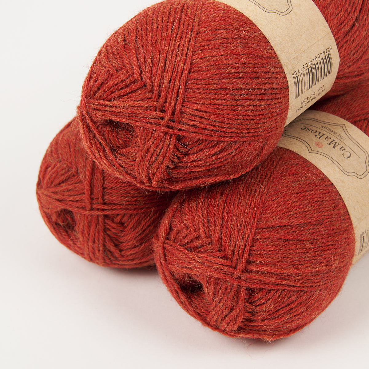 LØVFALD - BRÆNDT RØD