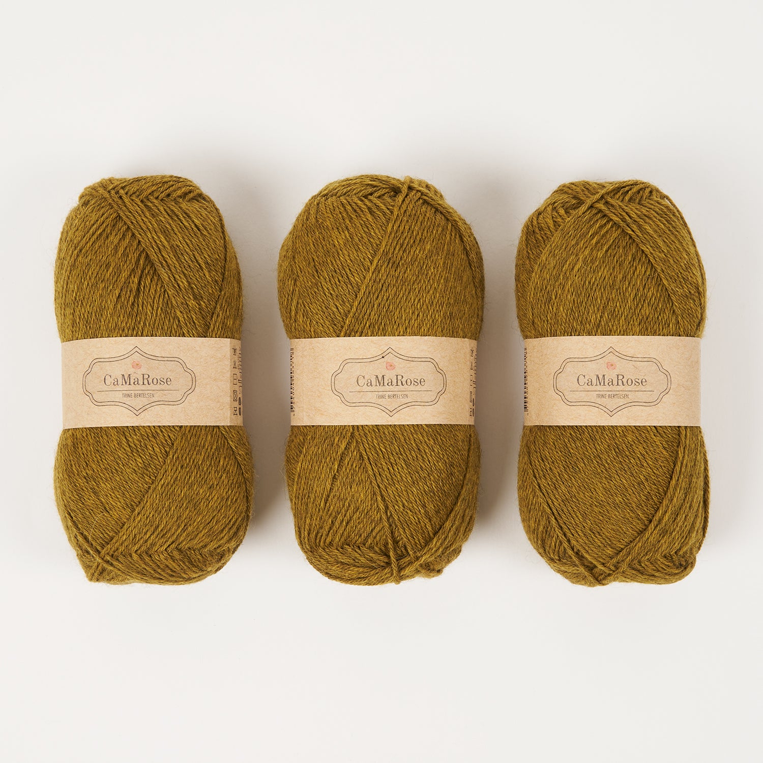 CaMaRose LØVFALD - GULGRØN Alpaca Merino wool Fingering green yellow Yarn
