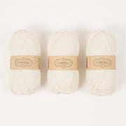 CaMaRose LØVFALD - HVID Alpaca Merino wool Fingering white Yarn