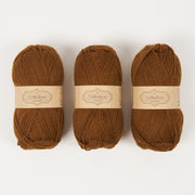CaMaRose LØVFALD - MØRK SENNEP Alpaca Merino wool Fingering brown Yarn