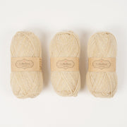 CaMaRose LØVFALD - NATUR Alpaca Merino wool Fingering yellow cream Yarn