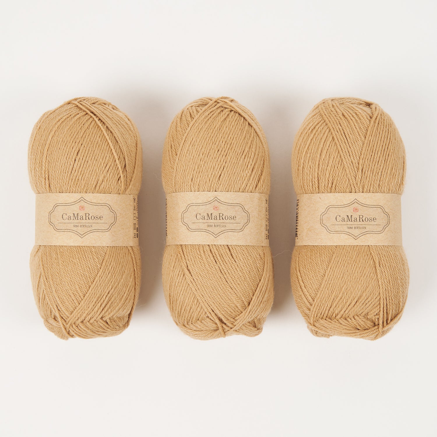 CaMaRose LØVFALD - SAND Alpaca Merino wool Fingering beige Yarn