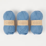 CaMaRose LØVFALD - STØVET BLÅ Alpaca Merino wool Fingering blue Yarn