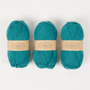 CaMaRose LØVFALD - TURKIS GRØN Alpaca Merino wool Fingering turquoise Yarn