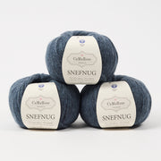 CaMaRose SNEFNUG - ANTRACIT BLÅ Alpaca Cotton Merino wool Aran blue Yarn