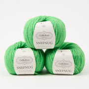 CaMaRose SNEFNUG - JELLY BEAN GREEN Alpaca Cotton Merino wool Aran green Yarn