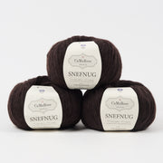 CaMaRose SNEFNUG - MAHOGNI Alpaca Cotton Merino wool Aran brown Yarn
