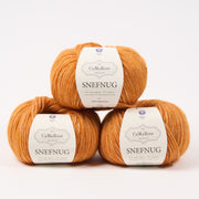 CaMaRose SNEFNUG - ORANGE Alpaca Cotton Merino wool Aran orange Yarn