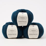 CaMaRose SNEFNUG - TEAL Alpaca Cotton Merino wool Aran turquoise blue Yarn