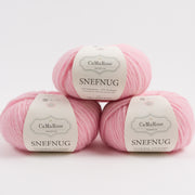 CaMaRose SNEFNUG - CANDY FLOSS Alpaca Cotton Merino wool Aran pink Yarn