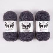 West Wool GLOWHAIR - CANAL HOUSE Mohair Silk Lace grey Yarn