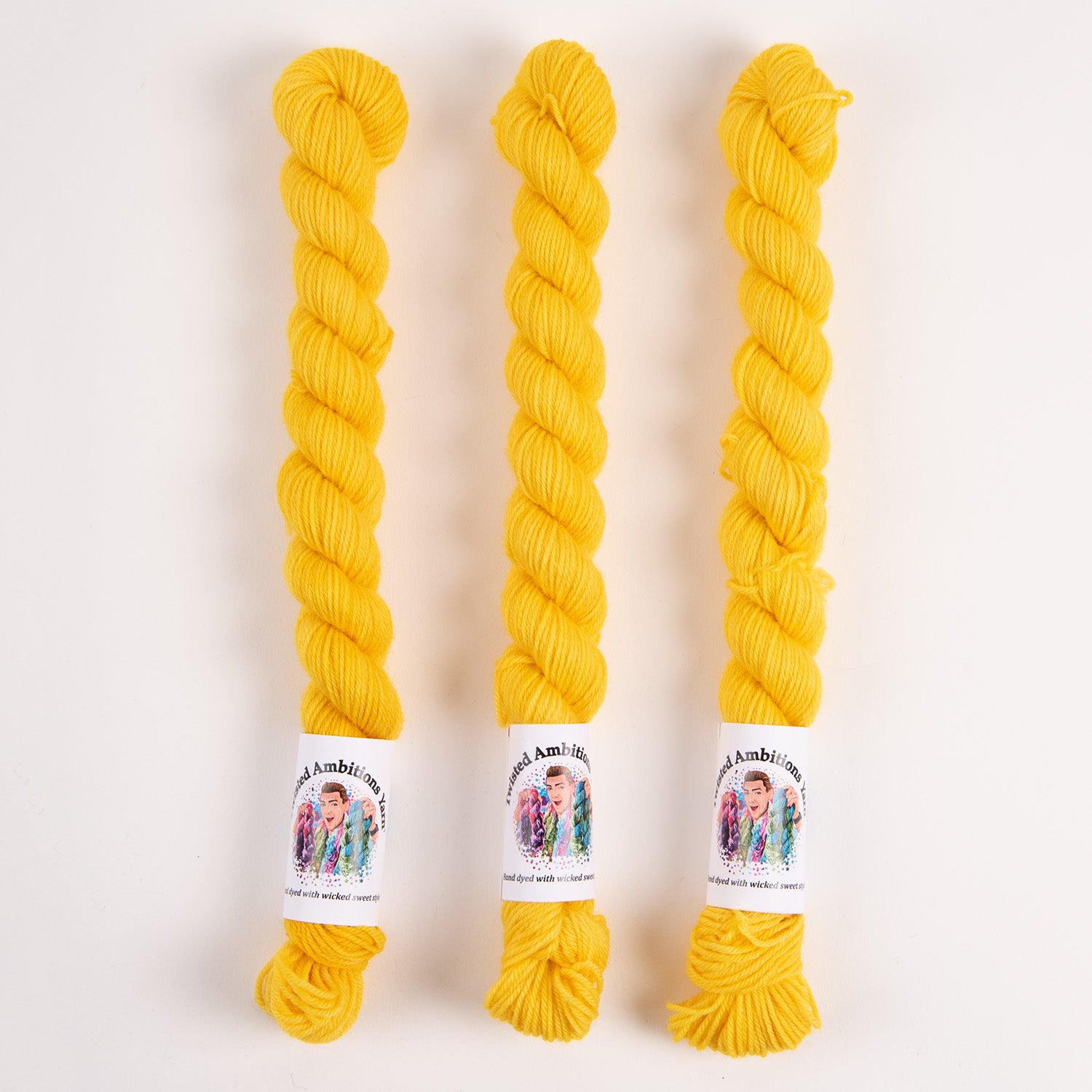 Twisted Ambitions SWEET SOCK MINI - CANARY yellow Yarn