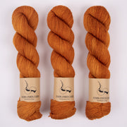 Dark Omen Yarn MERINO SOCK - CARAMEL Merino wool Nylon Fingering orange Yarn