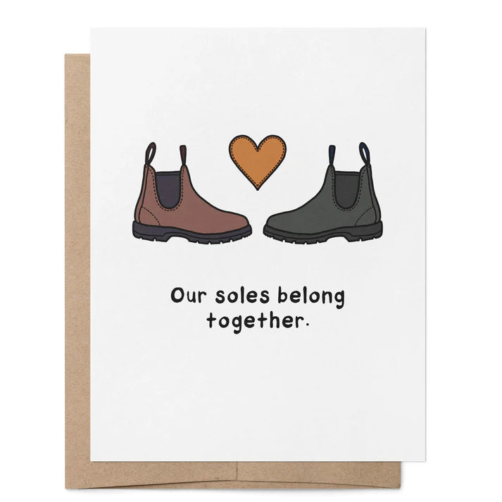 That Queer Card Co OUR SOLES BELONG TOGETHER CARD Sundries