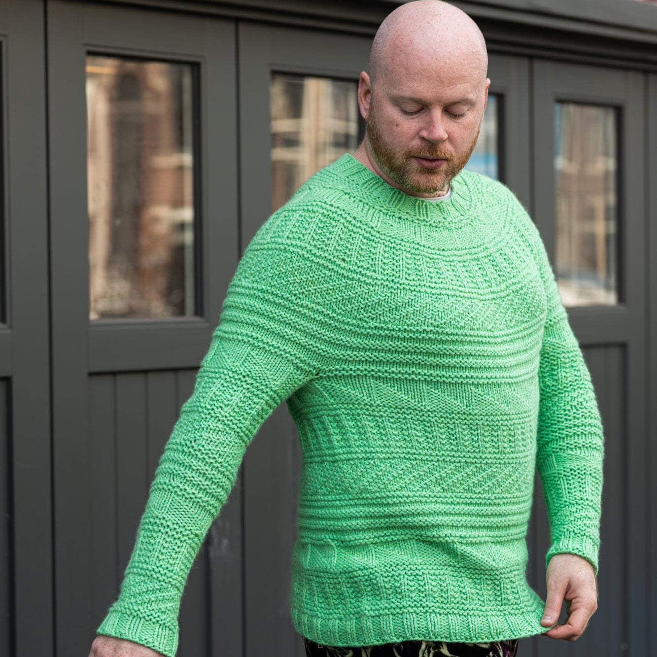 Westknits Patterns CARGO COLLAGE SWEATER PATTERN Westknits Pattern