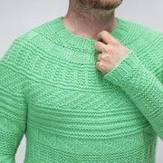 Westknits WESTKNITS SAMPLE - MINT CARGO COLLAGE SWEATER Samples