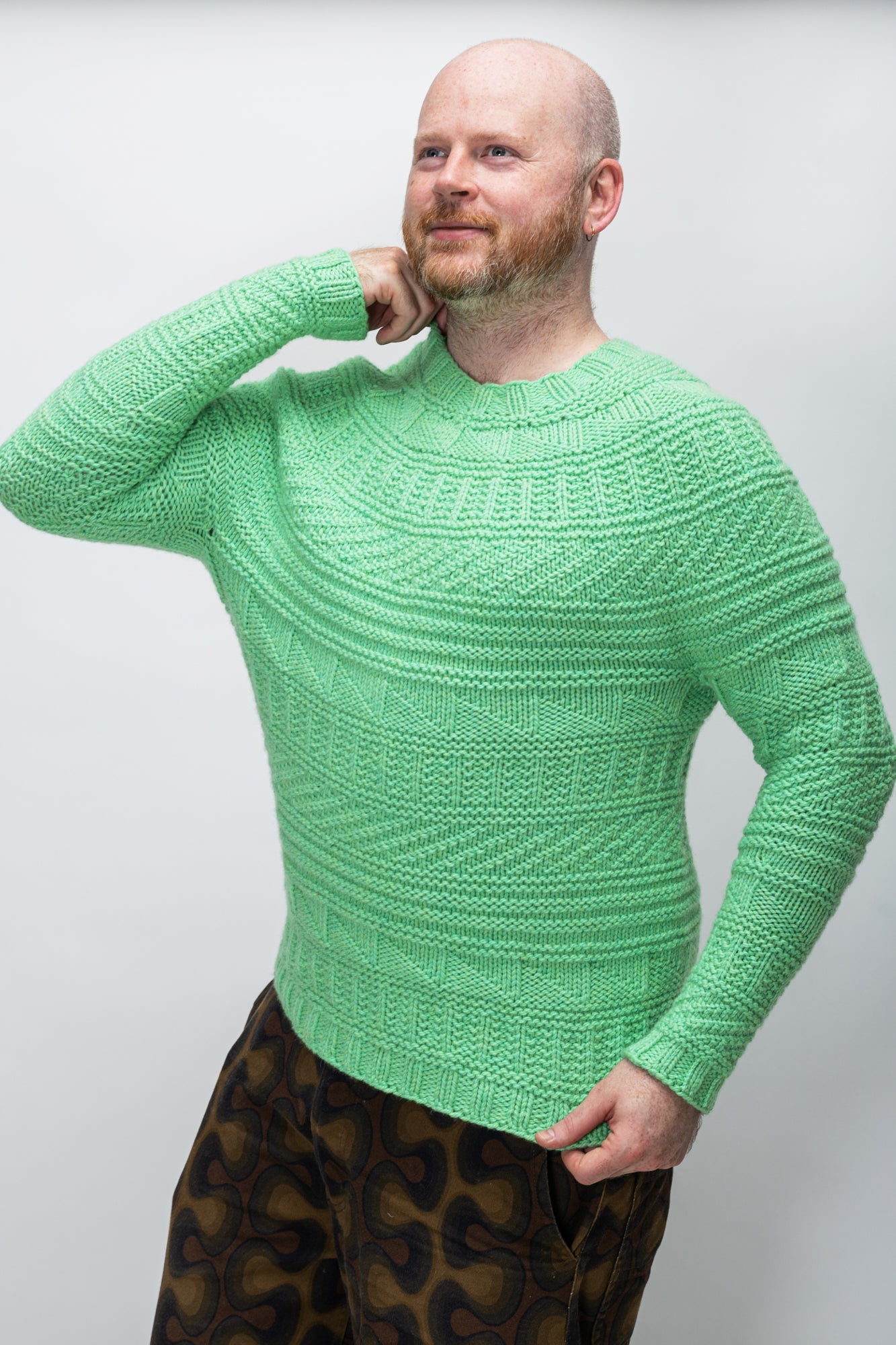 CARGO COLLAGE SWEATER PATTERN