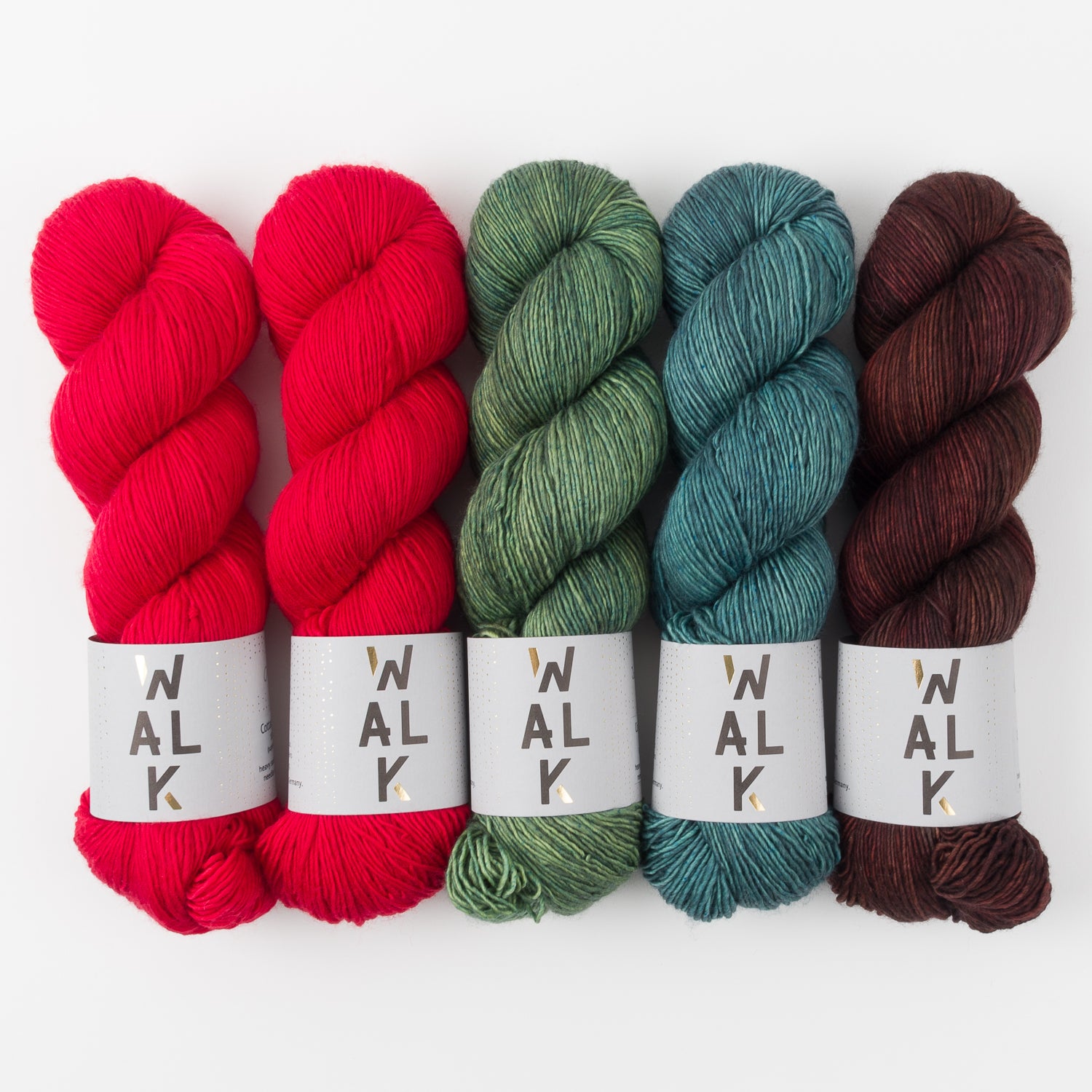 WALK Collection CHERRY BLUES Merino wool Fingering Quick Kits