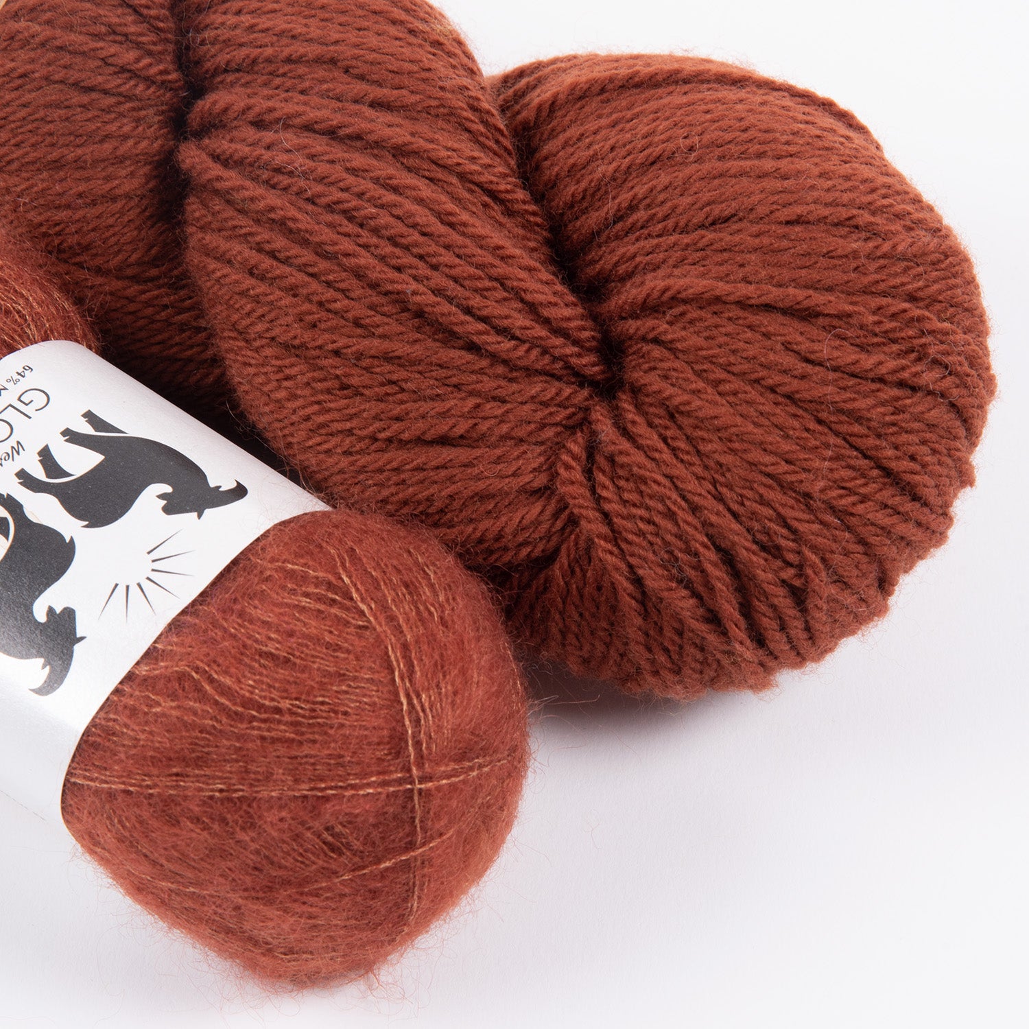 CHESTNUT MOHAIR MATCH TRIO DK