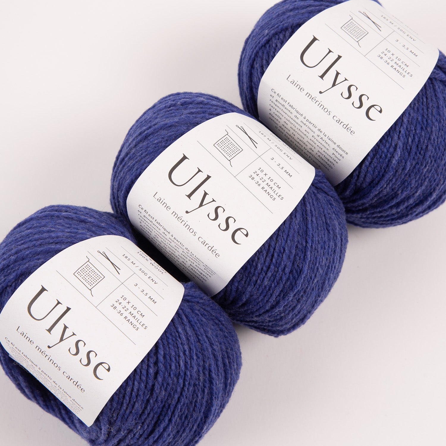 De Rerum Natura ULYSSE - CLÉMATITE Merino wool Sport blue Yarn