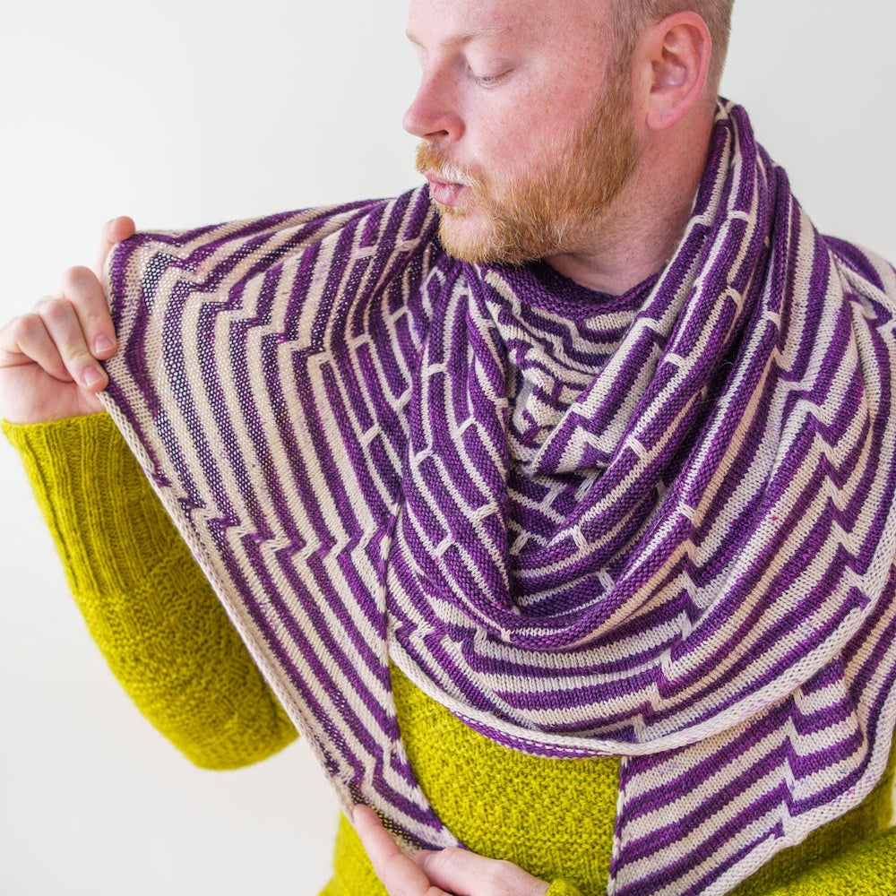 Contrast Blast Shawl