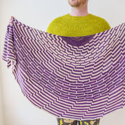 Fabulous Westknits Kits CONTRAST BLAST SHAWL Fingering Westknits Kits