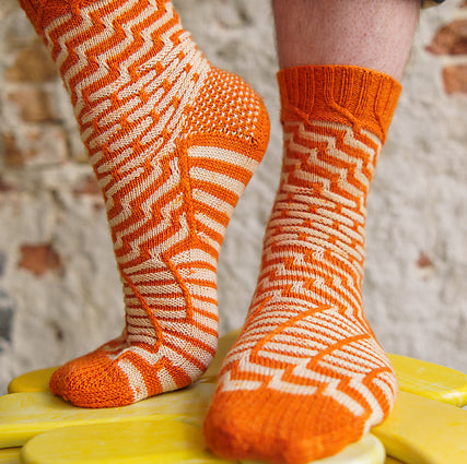 Westknits Patterns CONTRAST BLAST SOCKS PATTERN Westknits Pattern