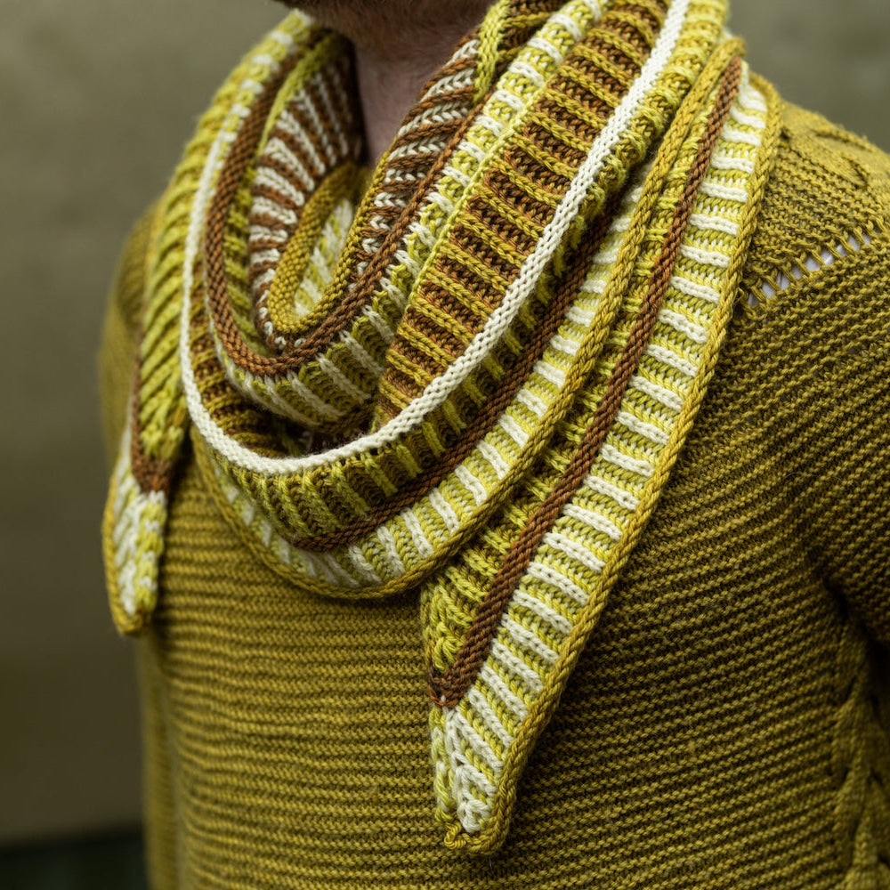 Cool Column Collected Shawl