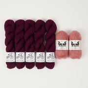 West Wool CORDUROY ROSE Fingering Quick Kits