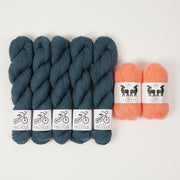 West Wool FLAMINGO BLUES Fingering Quick Kits