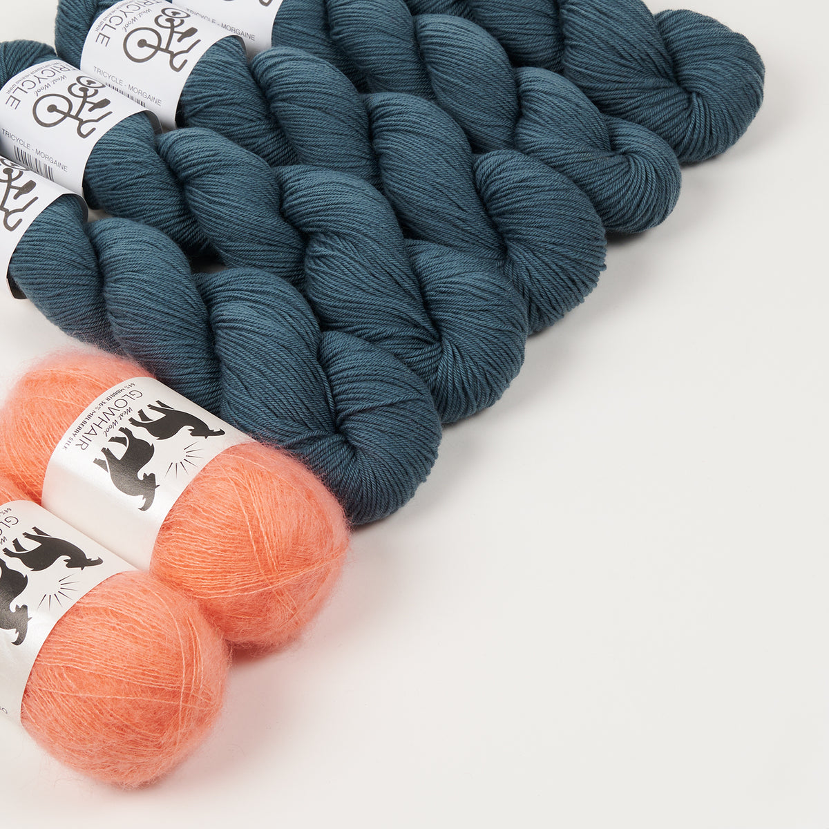 WESTKNITS KIT - FLAMINGO BLUES