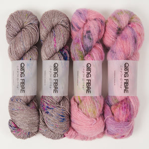 Qing Fibre FROSTY ROSE Mixed Weight Quick Kits