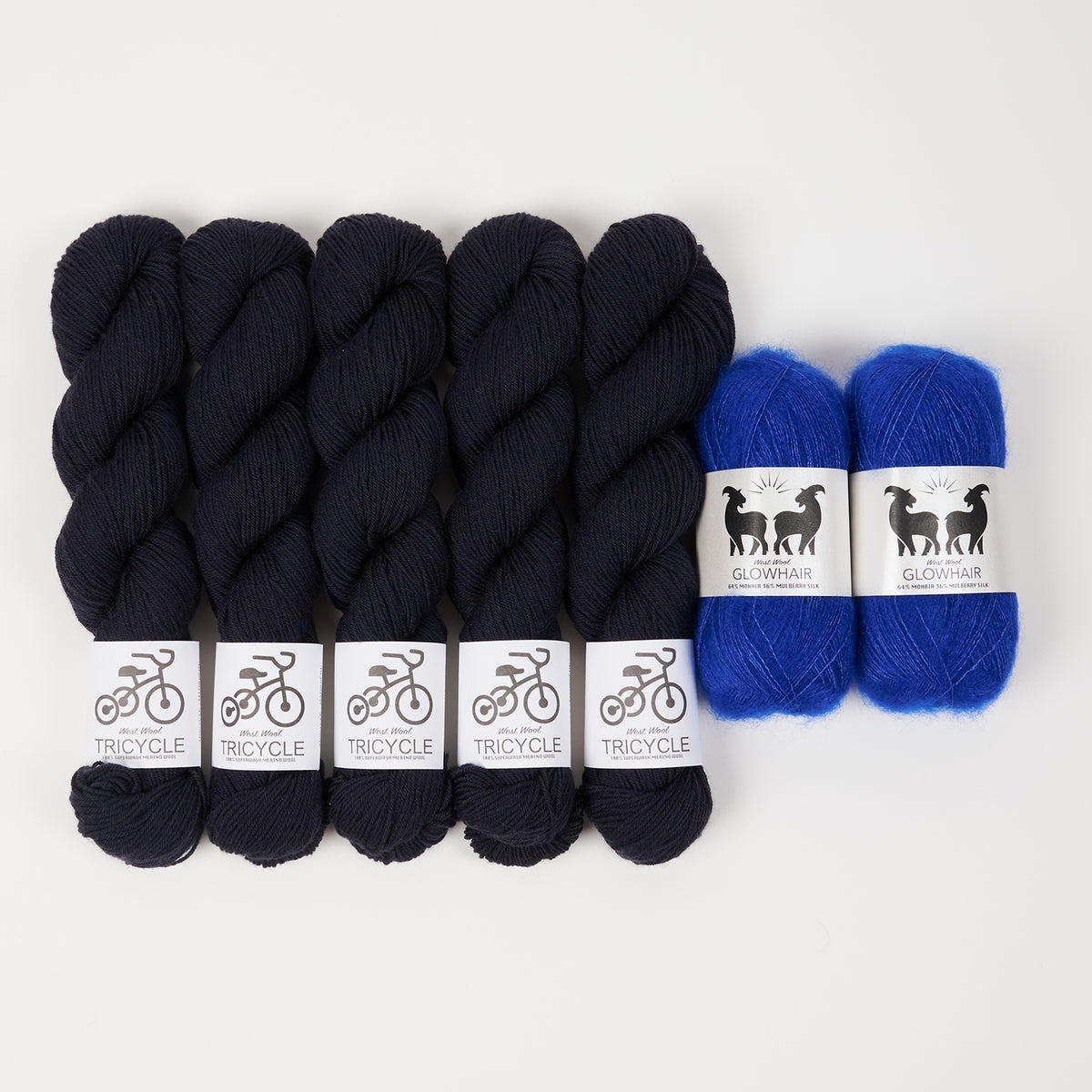 West Wool NAVAL ROYALTY Fingering Quick Kits