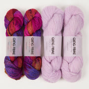 Qing Fibre THISTLE SKY Mixed Weight Quick Kits