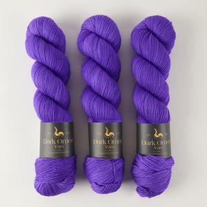 Dark Omen Yarn MERINO SOCK - LIGHTSPEED Merino wool Nylon Fingering purple Yarn