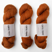 Qing Fibre DASHING SASSY - CHOCOLATE Merino wool Fingering brown Yarn