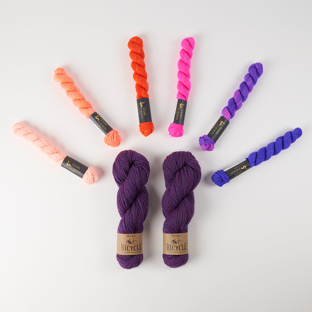 Dark Omen Yarn MAGIC RAIN Merino wool Nylon Fingering Quick Kits