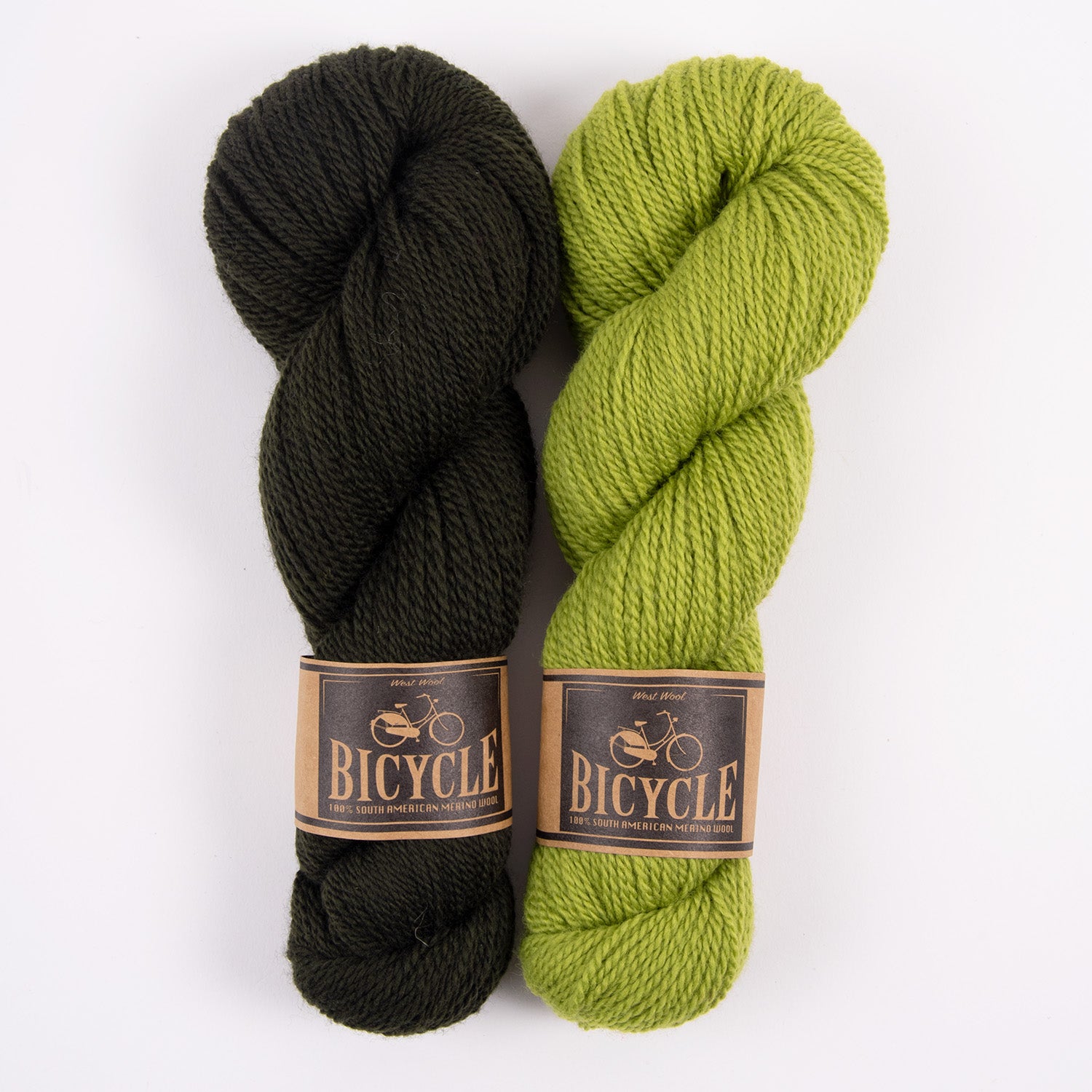 West Wool PISU TOP - DEEP AVOCADO Merino wool Fingering Designer Kits