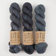 Life in The Long Grass LITLG SINGLES - DEEP DREAM Merino wool Fingering blue Yarn