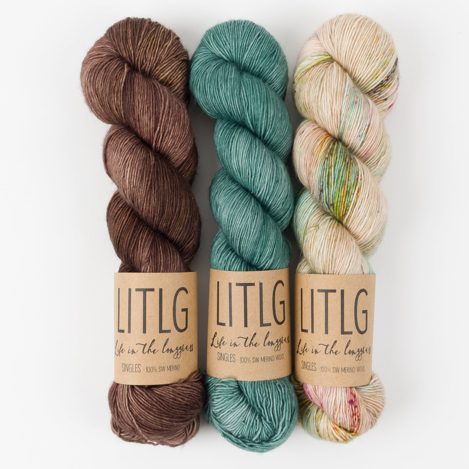 Life in The Long Grass DELICATE MOUNTAINS Merino wool Fingering Quick Kits