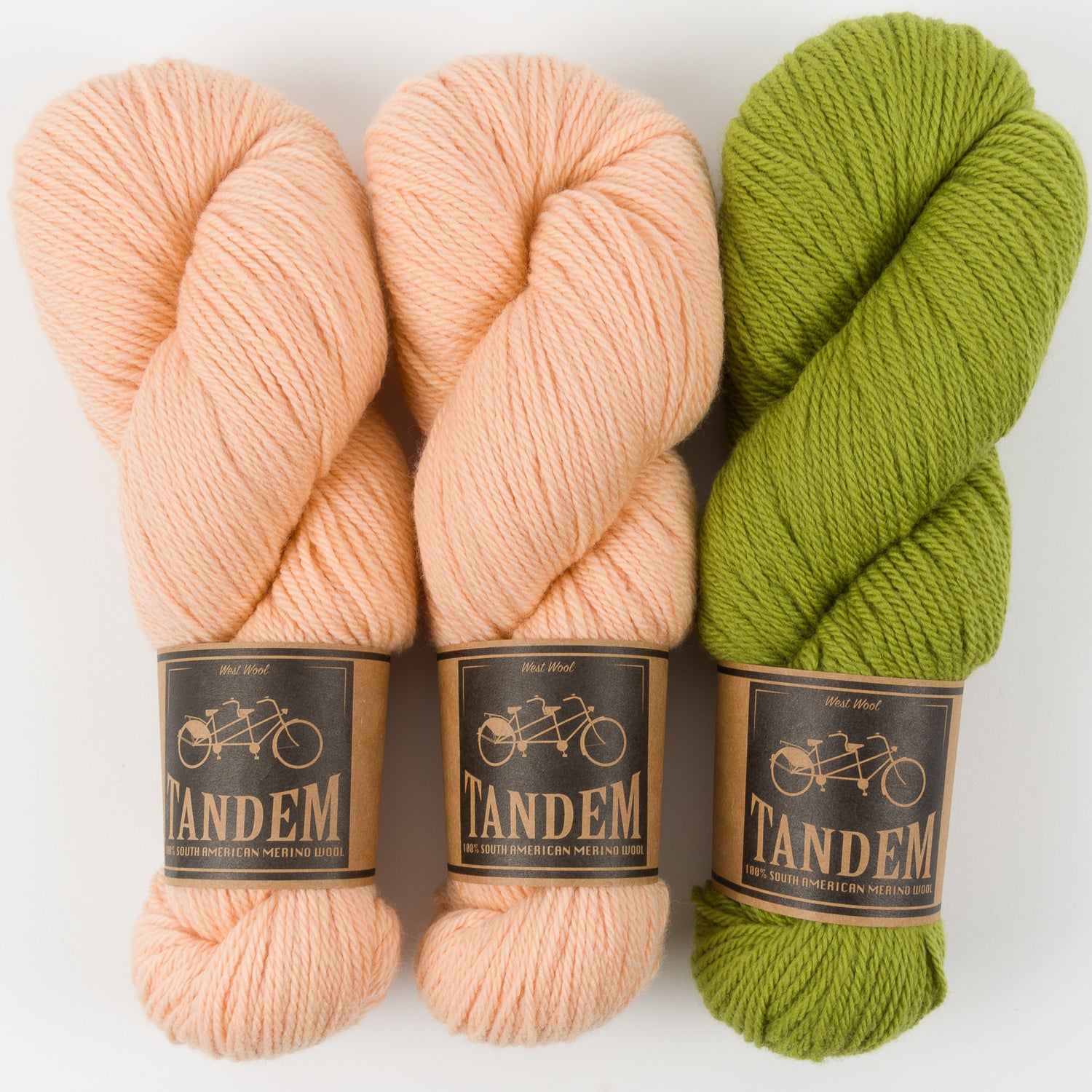 West Wool DELICIOUS AVOCADO Merino wool DK Quick Kits