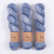 Dark Omen Yarn MERINO SOCK - DESTINY Merino wool Nylon Fingering blue Yarn